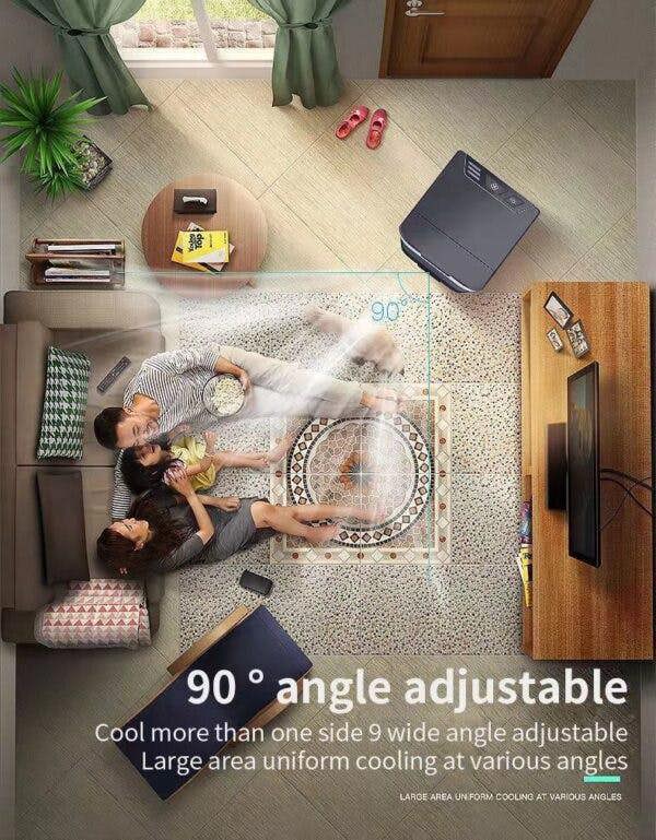 Leaper Portable USB Air Cooler Conditioner Mini Cooling Fan