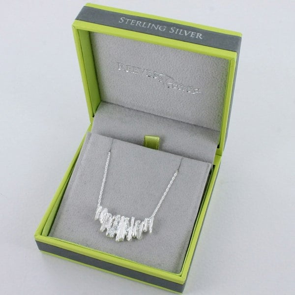 Sterling Silver Flakiest Necklace - Reeves & Reeves