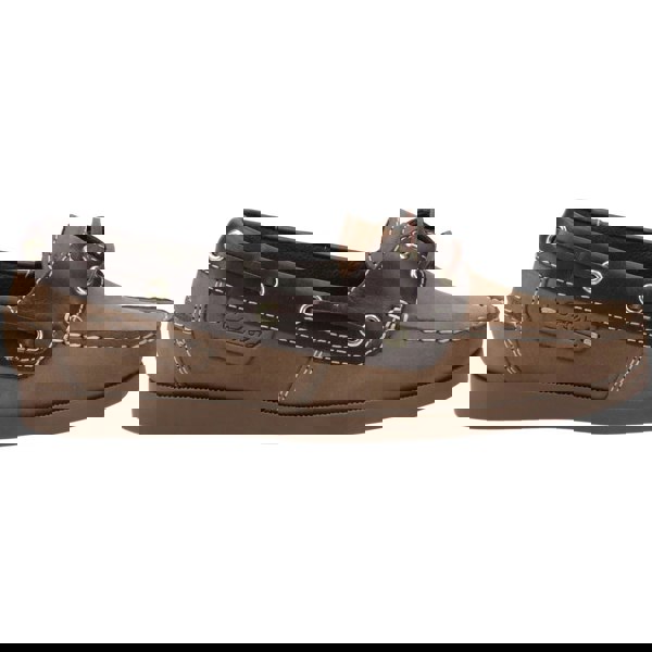 Cotswold Waterlane Leather Women's Taupe/Brown Boat Shoes