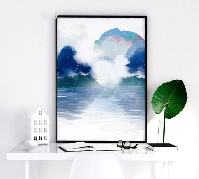 Art painting for living room | set of 3 Japanese wall art