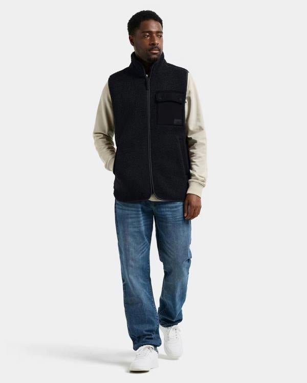 Didriksons Unisex Rasmus Fleece Gilet 2 - Black 060