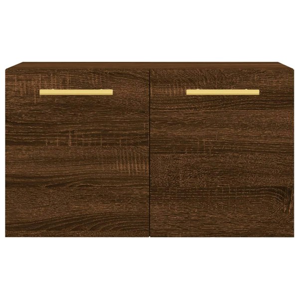 Berkfield Wall Cabinet Brown Oak 60x36.5x35 cm Engineered Wood