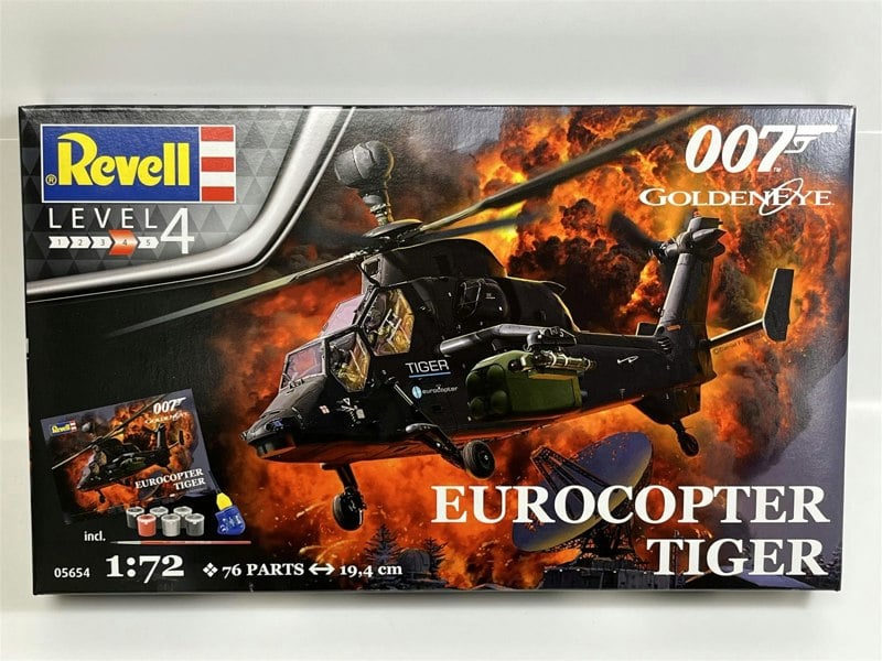 Revell James Bond 007 Goldeneye Eurocopter Tiger 1:72 Scale Model Kit Revell 05654