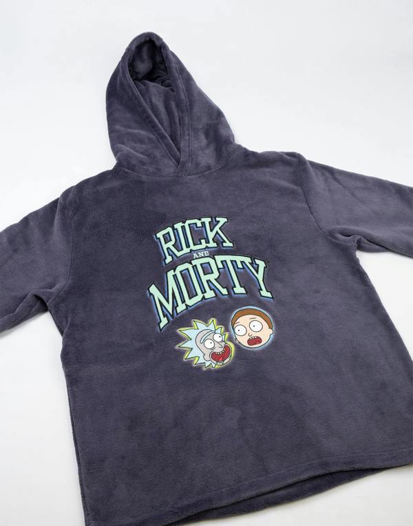Rick And Morty Mens Grey Character Long Sleeve Long Leg Pyjama Set
