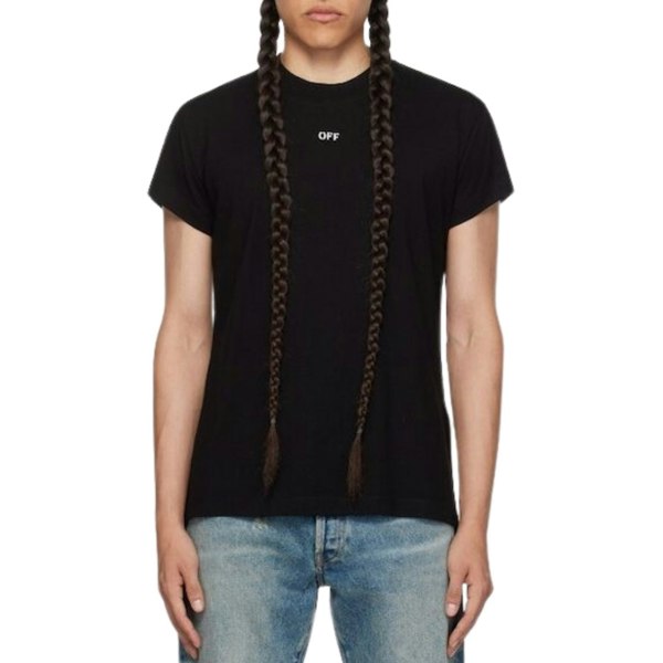 Off-White Noise Arrow Shaped Logo Black T-Shirt S