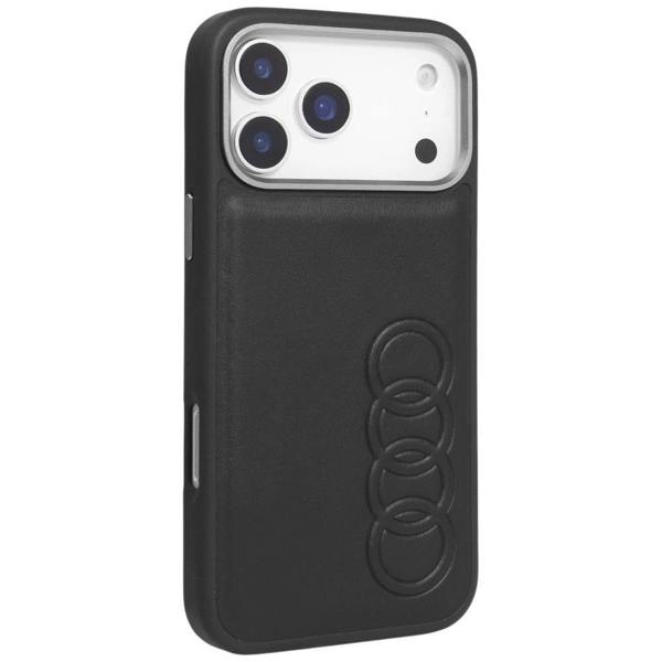 Audi TT Synthetic Leather Case with MagSafe for iPhone 17 Pro Max 6.9" Black - AU-TPUPCIP17PM-TT/D1-BK