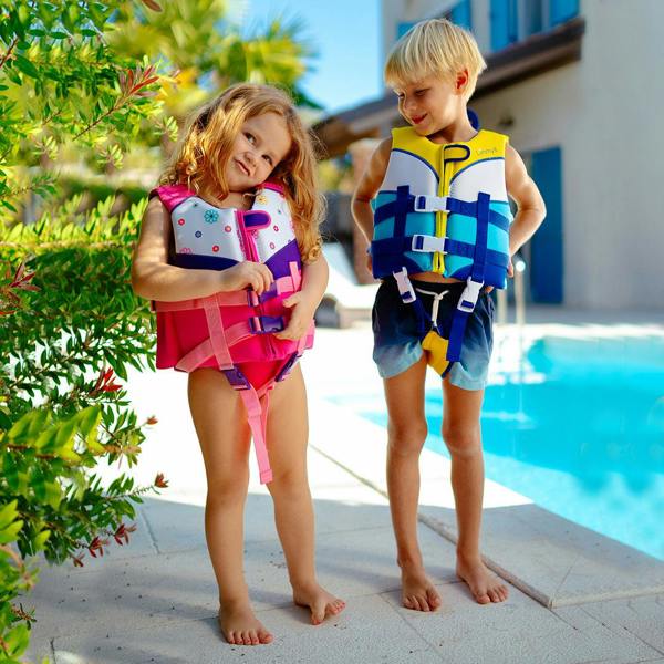 Limmys Premium Neoprene Swim Vest - Sunshine Blue