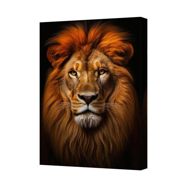 Benjamin Tate Design Majestic Lion Portrait Canvas Wall Art For Home Decor