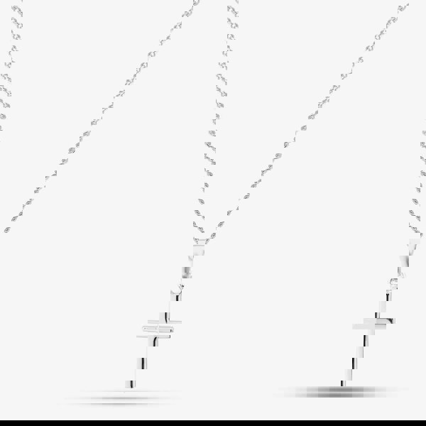 T. H. Baker Silver Small Plain Cross and Chain SCS20