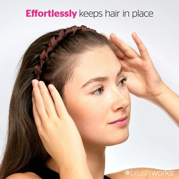 Brushworks Ribbon Zig Zag Headbands - 3 Pack