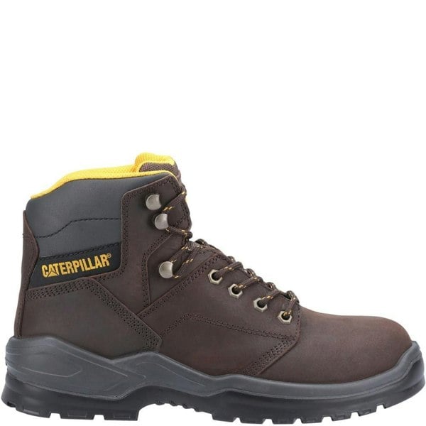 Caterpillar Mens Striver Lace Up Injected Leather Safety Boot - Brown