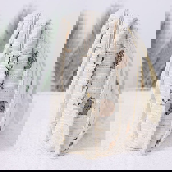 Anymom Mommy Baby Changing Bag Stuff Flower Handbag Embroidery Quilted Shoulder Mommy Bag Stroller for Baby