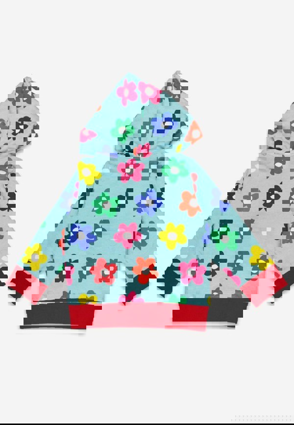 Organic Rainbow Bloom Print Hoodie - Toby Tiger