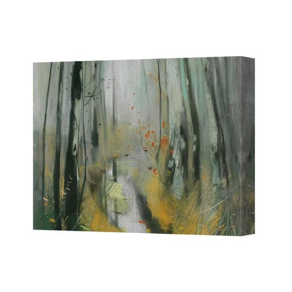 Benjamin Tate Design Abstract Forest Path Canvas Wall Art Landscape Painting For Home Decor