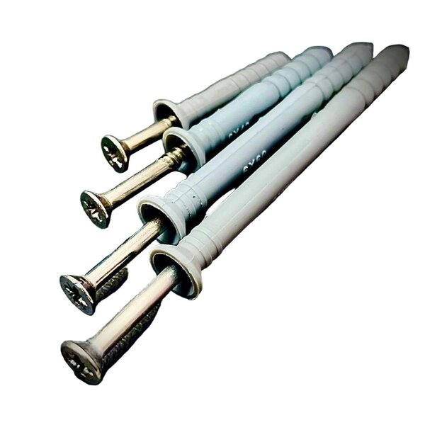 Fixaball 6mm 8mm Hammer Frame Fixings A2 Stainless Nylon Ribbed