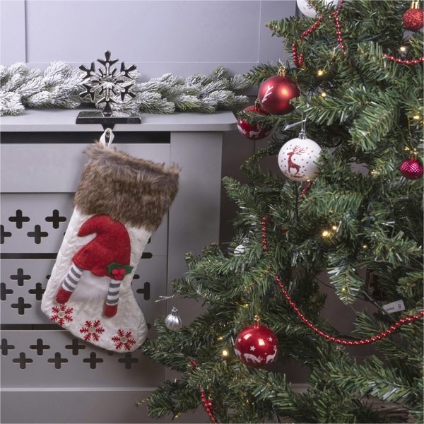 St Helens Luxury Gonk Xmas Stocking, White
