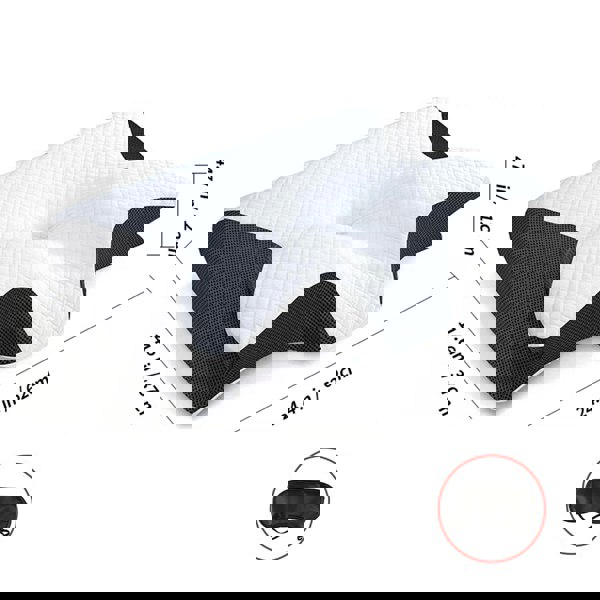 Havendro Ergonomic Memory Foam Pillow For Cervical Neck Shoulder Orthopedic Pain Relief