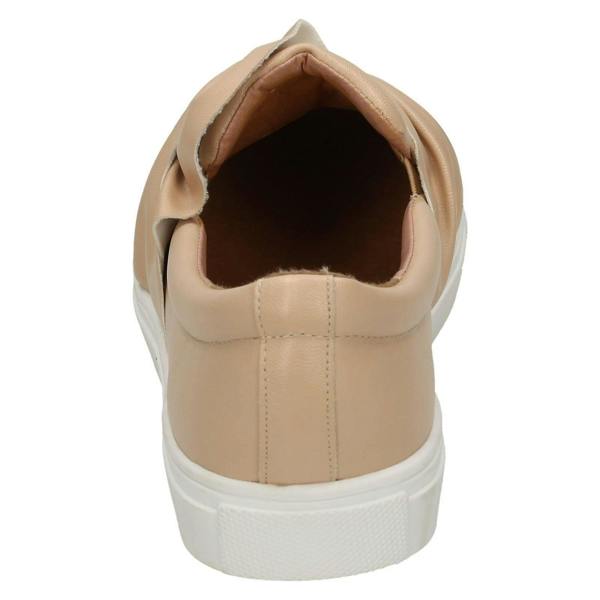 Spot On Ladies Spot On Twist Vamp Slip On Plimsolls