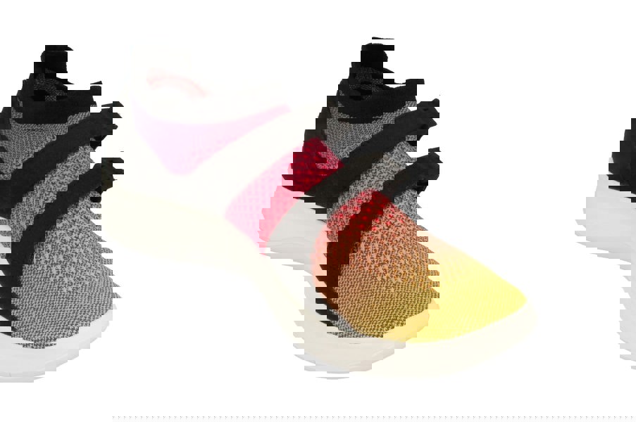 Nike Air Sockracer Flyknit PRM Mens 898021  700 - Yellow Strike White Pink 700 - Photo 3