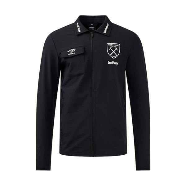 Umbro Mens 24/25 West Ham United FC Presentation Jacket - Black - 