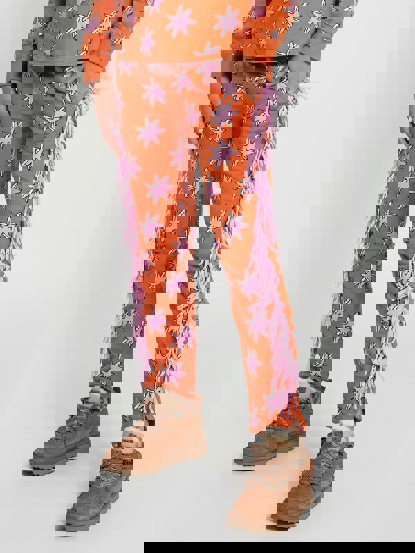 Stella McCartney Kids Stella McCartney Girls Fringed Joggers in Orange