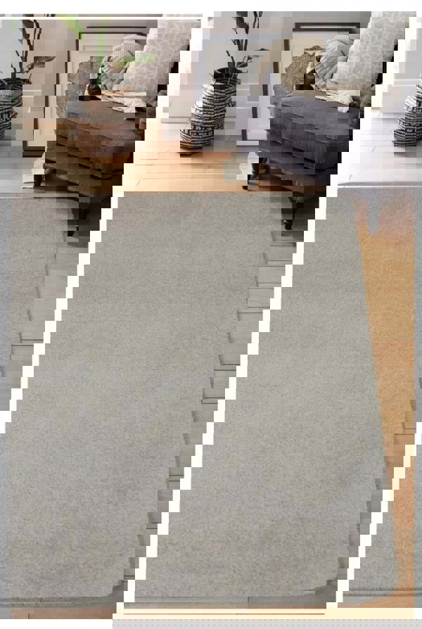 Eco-Friendly Recycled Low Pile Rug in Beige – The Rugs