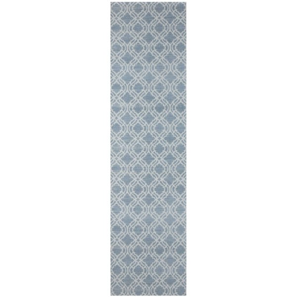 Machine Washable Flat-weave Moroccan Rug Blue