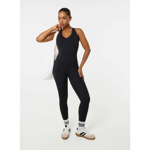 Pink Vanilla Strappy Back Unitard