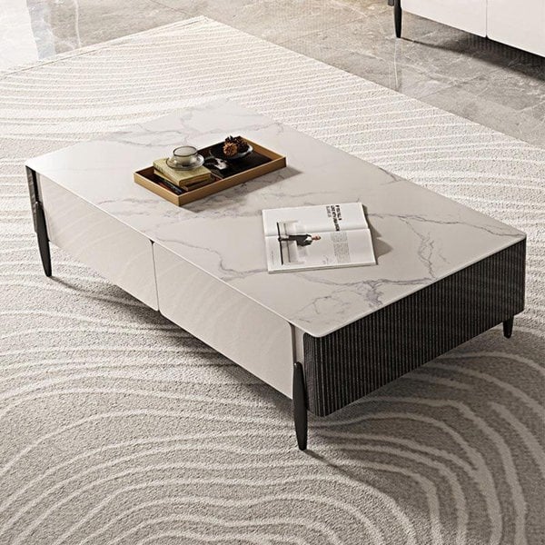 LUOLUO Rectangular Coffee Table With TV Stand-Weilai Concept-Weilai Concept