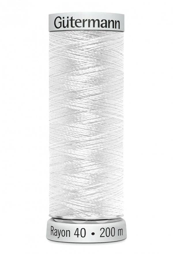 Gutermann No 40 Sulky Rayon Embroidery Thread 200m Rayon Thread Suitable For Embroidery