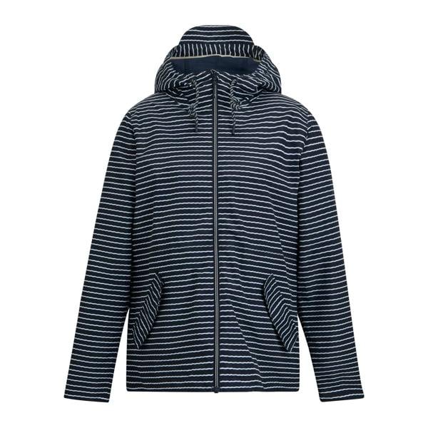 Regatta Womens/Ladies Bayletta Contrast Striped Waterproof Jacket - Navy/White