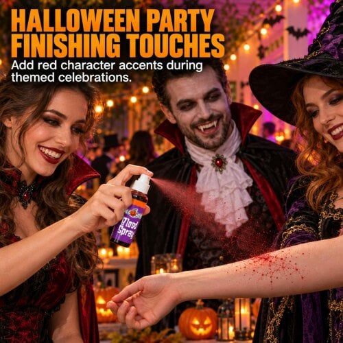 Shatchi Blood Spray 10 Pack Fake Blood Spray for Halloween Costumes, SFX and Theatrical Makeup
