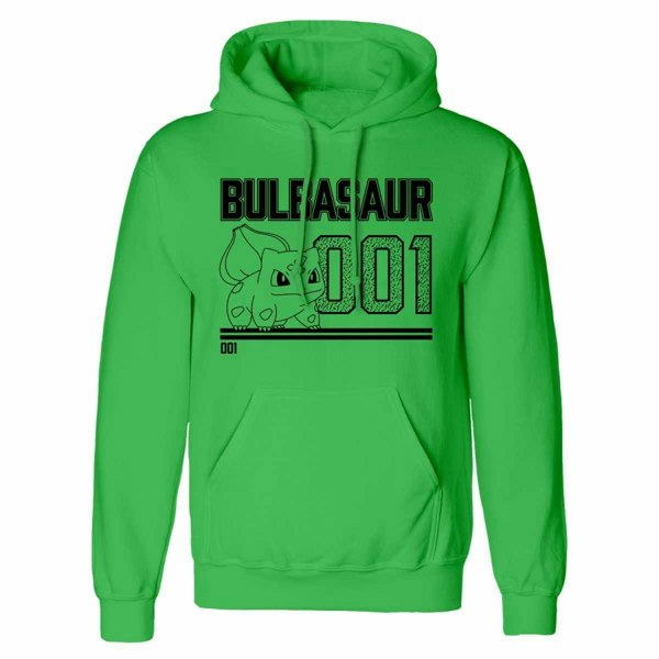 Pokemon Unisex Adult Bulbasaur Line Art Hoodie - Green