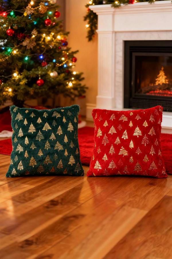 Living and Home Christmas Themed Plush Throw Pillows