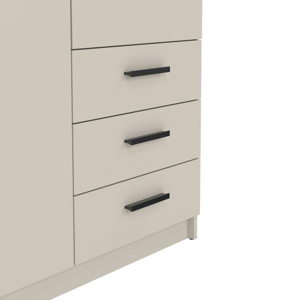 Furniture To Go Sprint Wardrobe with 2 Doors + 3 Drawers in Cashmere