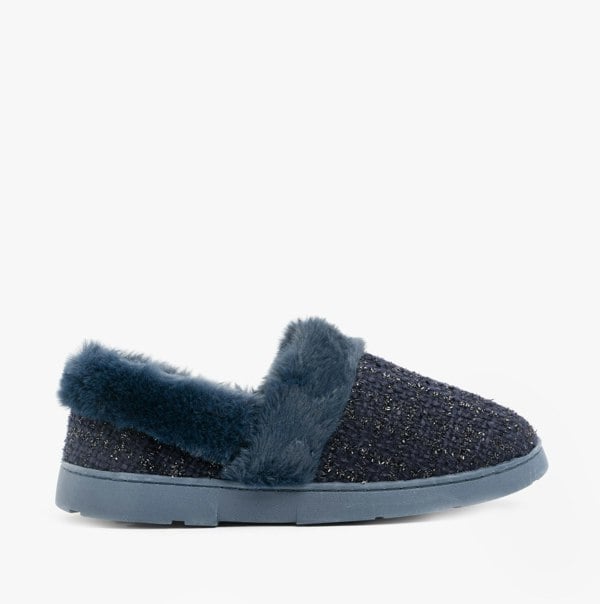 Dr Keller AVON Womens Full Slippers Navy
