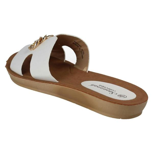 Savannah Ladies Savannah Open Toe Casual Mules