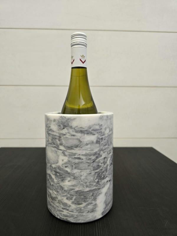 Marble Wine Cooler - White