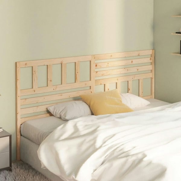 Berkfield Bed Headboard 206x4x100 cm Solid Wood Pine