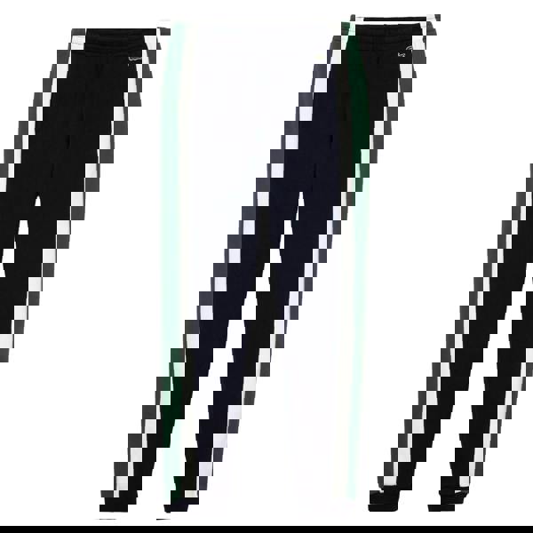 Lacoste Mens Brushed Fleece Cut & Sew Jogging Bottoms - Dark Blue/Green/White