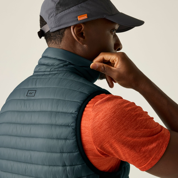 Regatta Mens Andreson Hybrid Padded Jacket - Storm Grey/Black