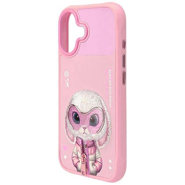 Nimmy Friends Nimmy Cool & Cute 2.0 Rabbit Case with MagSafe for iPhone 17 6.3" Pink - N-KMLL-IP17-08-A