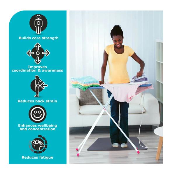 Ultralux Anti-Fatigue Standing Mat –  2cm Thick Ergonomic Non-Slip Floor Comfort Mat – Grey – Multiple Sizes