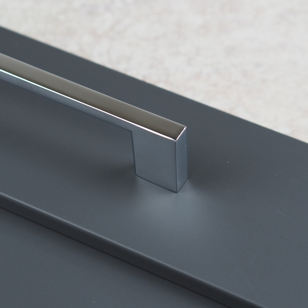 Handle & Home Polished Chrome Square D Handles