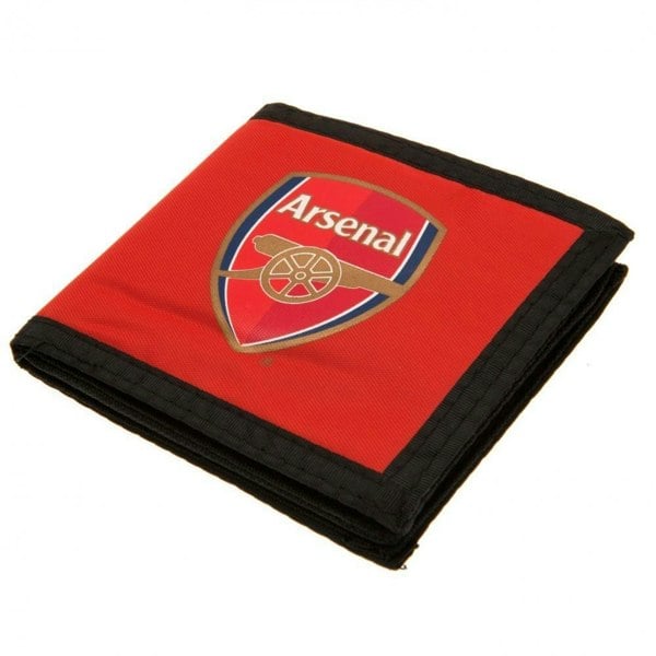 Arsenal FC Canvas Touch Fastening Wallet - Black/Red