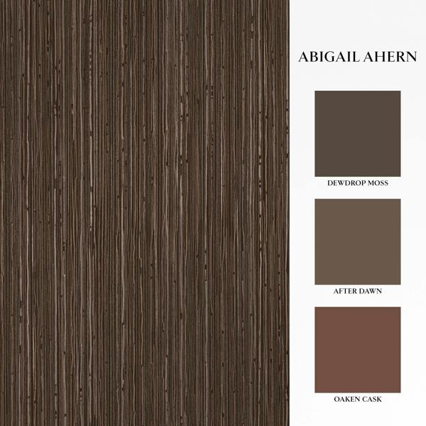 Abigail Ahern Fibre Stripe Wallpaper | Chocolate