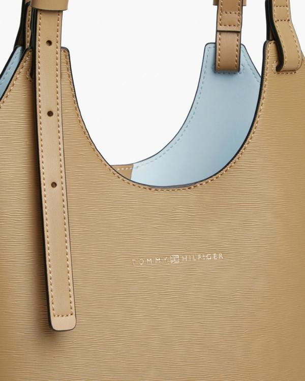 Tommy Hilfiger TH Modern Womens Mini Tote Bag - Safari Canvas