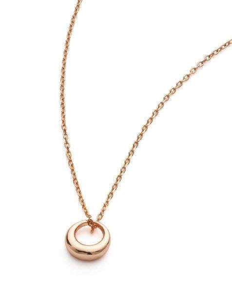 Rose Gold Dainty Circle Necklace - Necklaces - Elk & Bloom