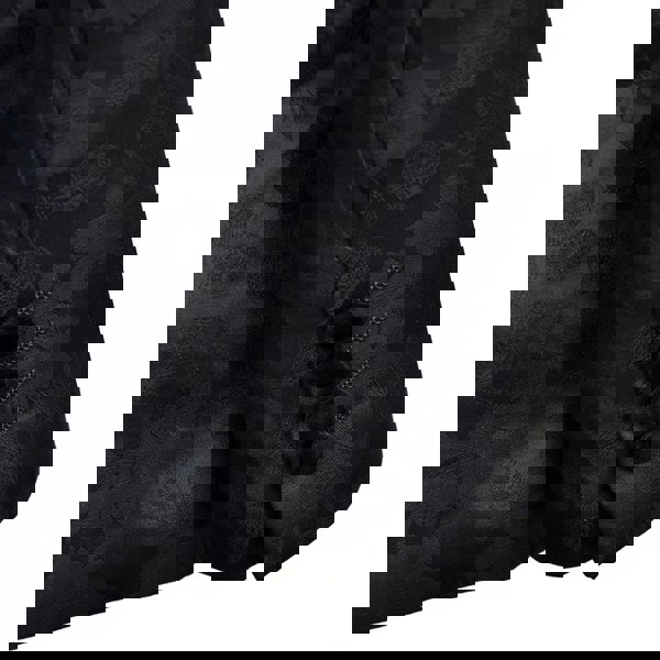 David WeJ Atticus Double Breasted Jacquard Velvet Shawl Lapel Tuxedo- Black