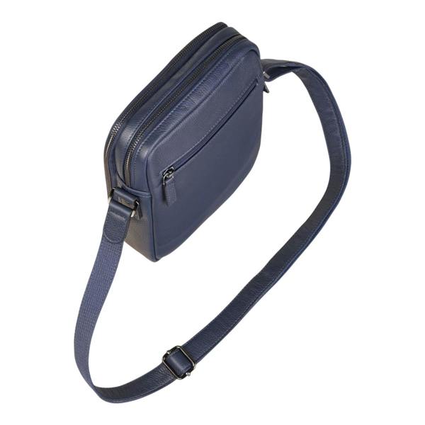 Infinity Leather Genuine Leather Vintage Messenger Crossbody Travel Bag - Hawthrone